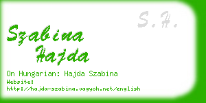 szabina hajda business card